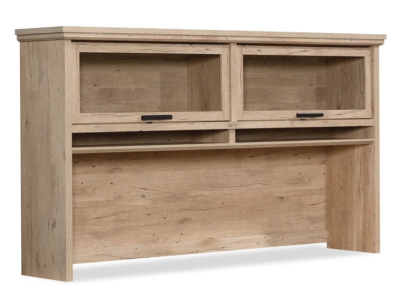 Mason Peak 71.10\" Commercial Grade Desk Hutch with Glass Doors - Prime Oak