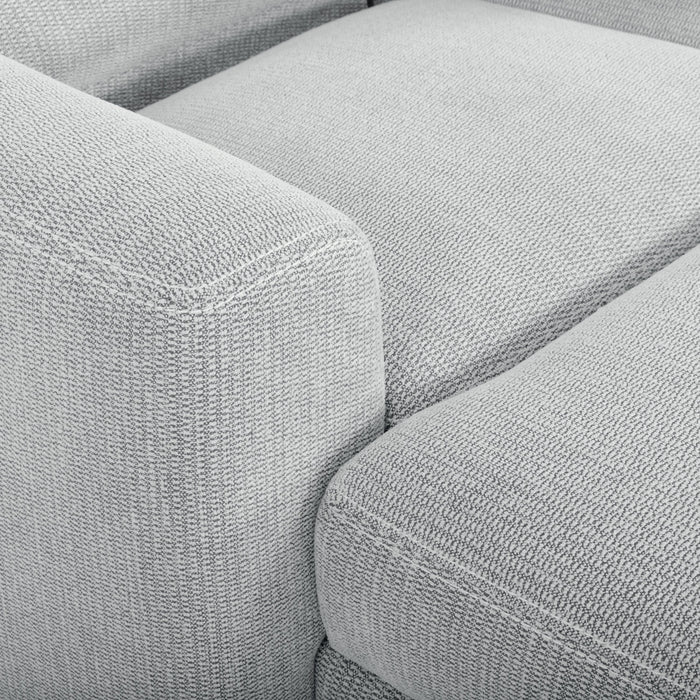 Meadow 2-Piece Left-Facing Chenille Fabric Power Reclining Sectional with Storage Chaise - River Grey