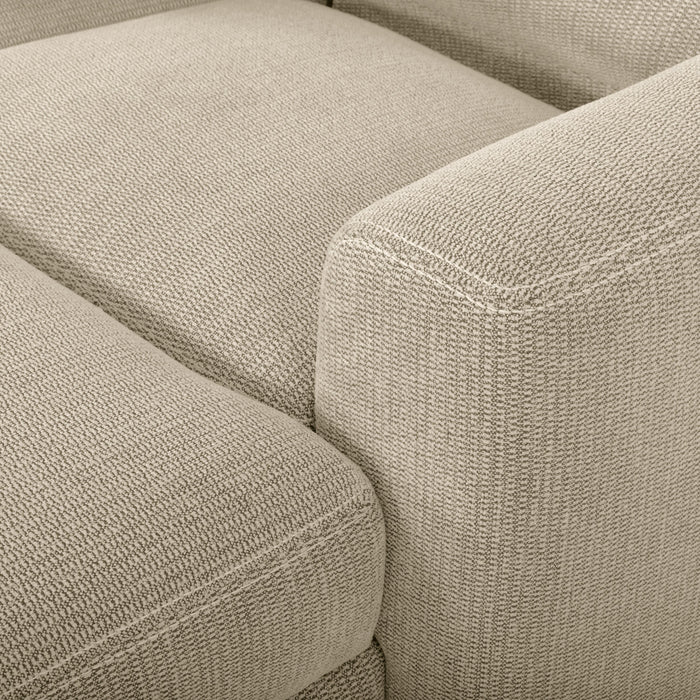 Meadow 2-Piece Right-Facing Chenille Fabric Power Reclining Sectional with Storage Chaise - Taupe