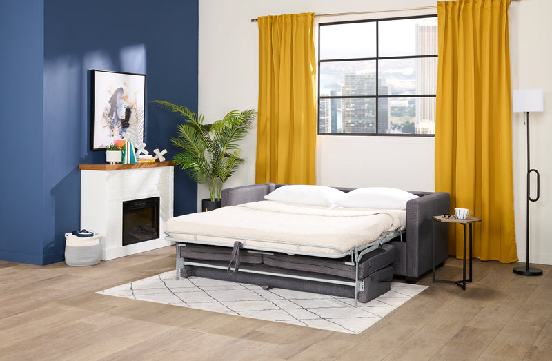 Mehgan 43.8\" Modern Electric Fireplace - White & Brown Two Tone