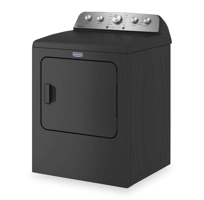 Maytag 5.5 Cu. Ft. Top-Load Washer with Power™ Impeller and 7 Cu. Ft. Gas Dryer with Steam - Volcano Black