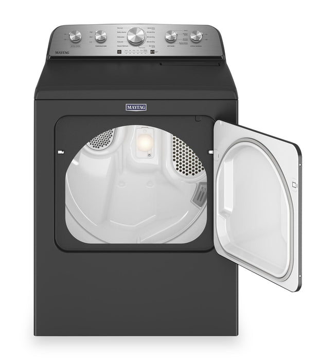 Maytag 5.5 Cu. Ft. Top-Load Washer with Power™ Impeller and 7 Cu. Ft. Gas Dryer with Steam - Volcano Black
