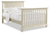 Midland 4-in-1 Convertible Baby Crib & Full Bed Set with Conversion Rail Kit - White