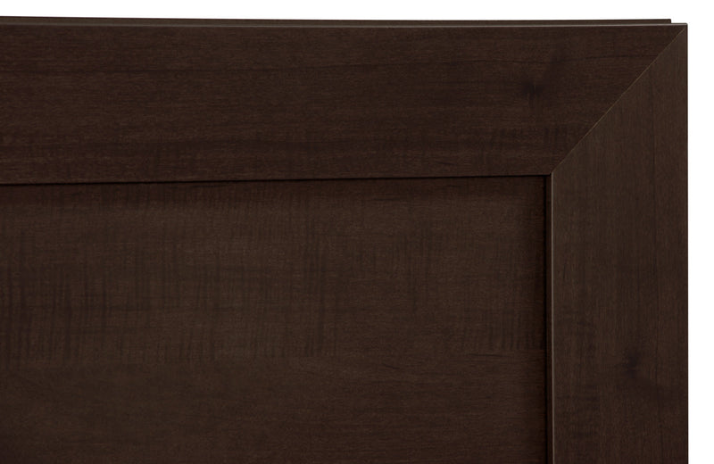 Yorkdale 6pc Bedroom Set with 12-Drawer Storage Bed, Dresser, Mirror & Nightstand, Brown - Full Size