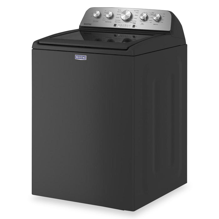 Maytag 5.5 Cu. Ft. Top-Load Washer with Power™ Impeller and 7 Cu. Ft. Gas Dryer with Steam - Volcano Black