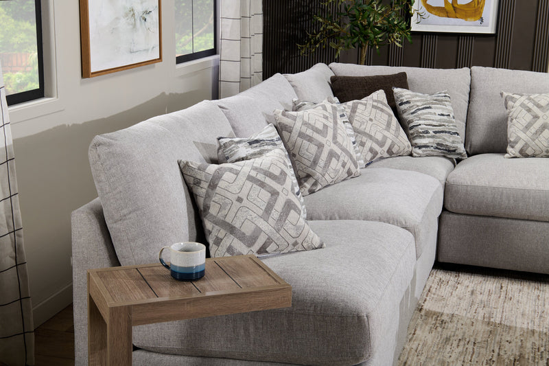 Orrie 11.75\" C-Shaped Chairside Table - Taupe