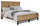 Scott Living Reno Panel Bed with Headboard & Frame, Wooden, Natural Brown - King Size