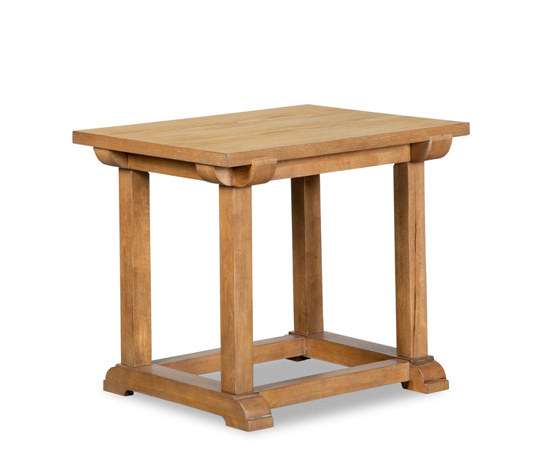 Rhett 43\" Modern End Table - Light Brown Oak