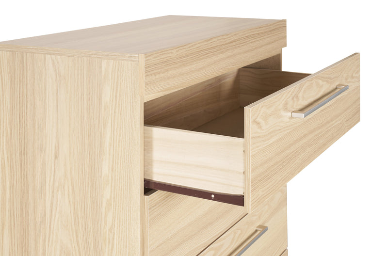 Riley Bedroom Chest of Drawers, 5-Drawer, 31\"W x 46\"H, Made in Canada - Natural