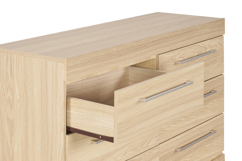 Riley Bedroom 6-Drawer Dresser, 49\"W x 31\"H, Made in Canada - Natural