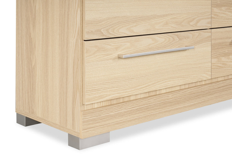 Riley Bedroom 6-Drawer Dresser, 49\"W x 31\"H, Made in Canada - Natural