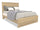 ["Riley Panel Bed with Headboard & Frame for Kids, Made in Canada, Natural - Full Size"]