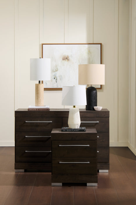 Rocco 25” Modern Stone Table Lamp - Natural Travertine