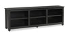 Stanley 60\" Pine TV Stand with Storage & Cable Management for TVs up to  65\"- Black