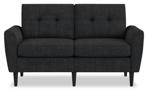 BLOK Modular Flared Arm Loveseat – Charcoal