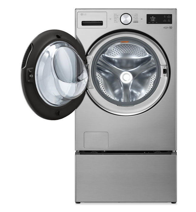 LG 5.8 Cu. Ft. Smart Front-Load High-Efficiency Steam Washer - Graphite Steel - WM5800HVA