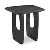 Abbot 25” Modern Solid Wood End Table - Black