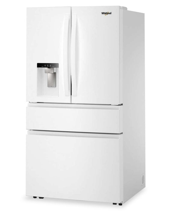 Whirlpool 36\" 29 Cu. Ft. French Door Refrigerator – White - WRMF3636SW