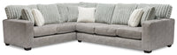 Koda 2-Piece Chenille Left-Facing Sectional - Plush Paloma 