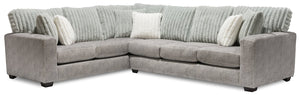 Koda 2-Piece Chenille Left-Facing Sectional - Plush Paloma