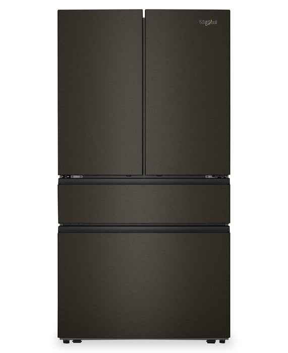 Whirlpool 36\" 30 Cu. Ft. French Door Refrigerator – Fingerprint Resistant Black Stainless Steel - WRMF3336SV