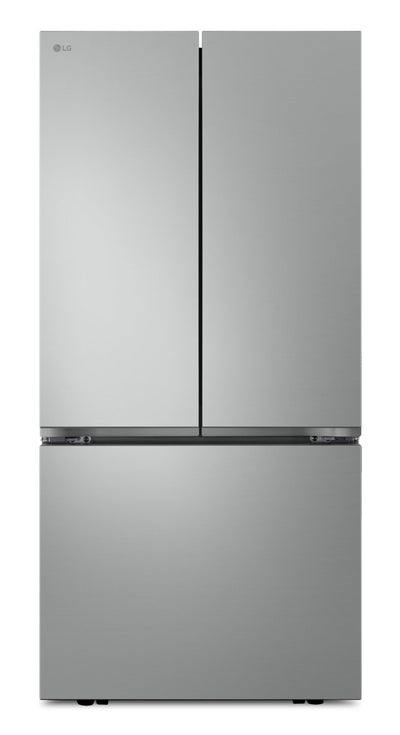 LG 33" 21 Cu. Ft. French 3-Door Refrigerator – Prime Silver - LF21C6000V | Réfrigérateur 3 portes LG de 21 pi3 et de 33 po à portes françaises - couleur argent Prime - LF21C6000V