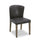 ["Arlo Dining Chair with Vegan Leather Fabric - Charcoal"]