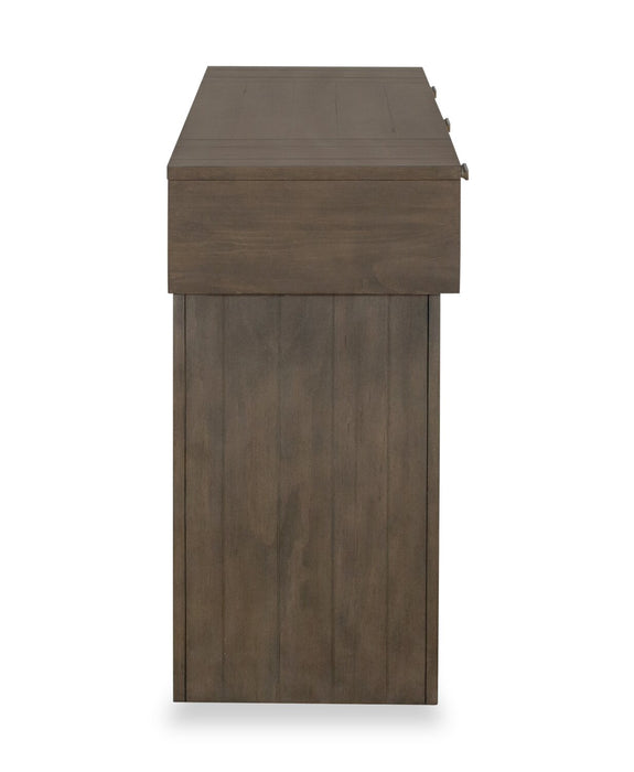 Tilson 62\" Modern Sofa Table with Storage and Shelf - Urbane Bronze