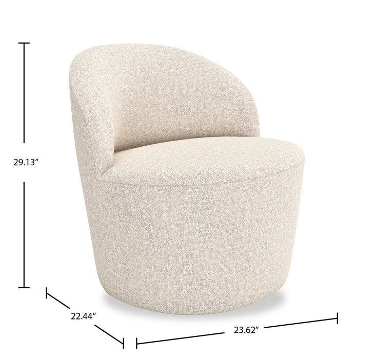 Lexi 28.35\" Fabric Accent Chair – Beige