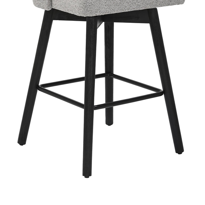 Nash Counter-Height Swivel Bar Stool - Charcoal
