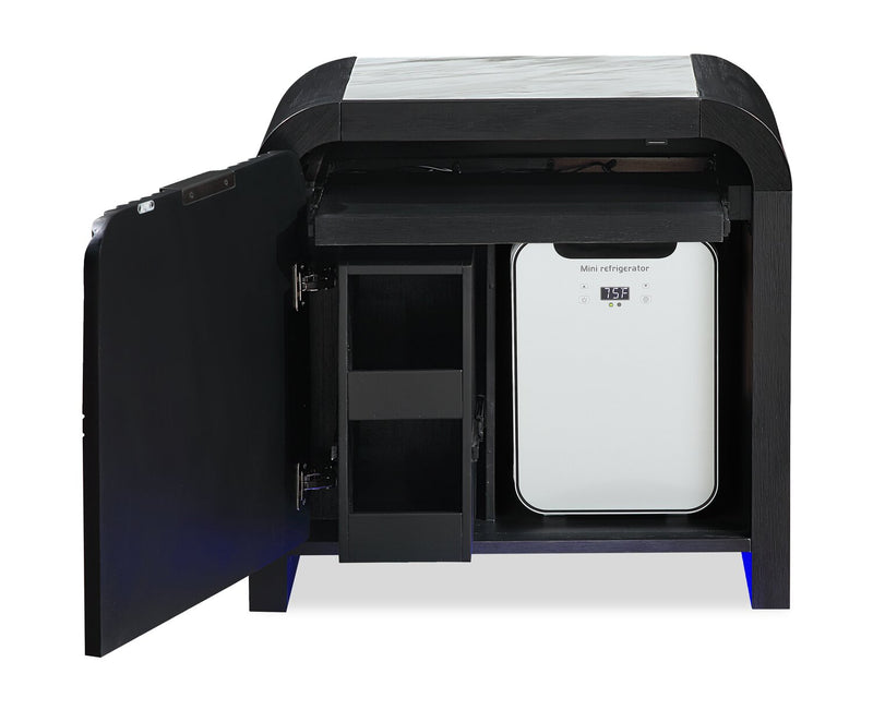 Kaleo Nightstand with Speaker, Built-in Cooler and LED Light
