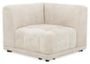 Oaklyn Modular 38.5\" Fabric Corner Chair with Tufted Seat Cushion – Beige