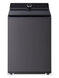 LG 6.3 Cu. Ft. Smart Top-Load High-Efficiency Washer - Black Steel - WT8600CB 