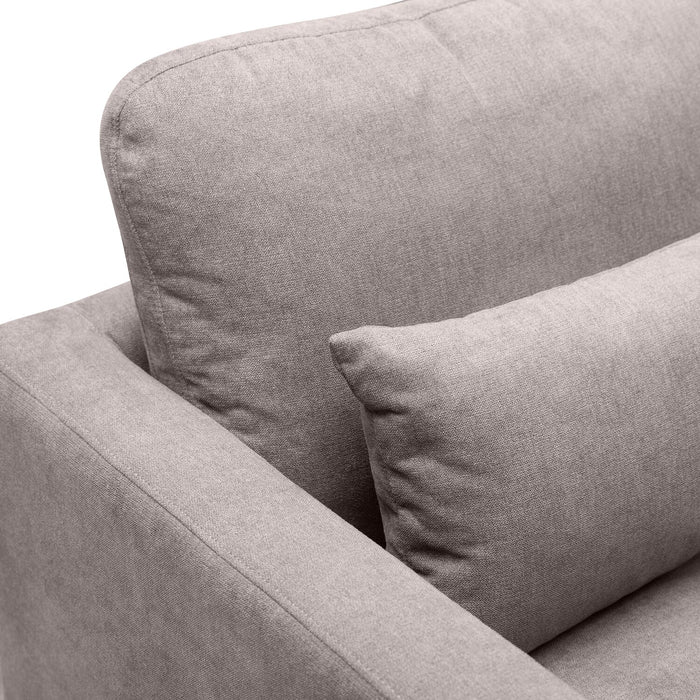 Kortlyn 33\" Linen-Look Fabric Chair - Grey