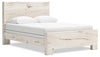 Derekson Panel Bed, Rustic White - Queen Size