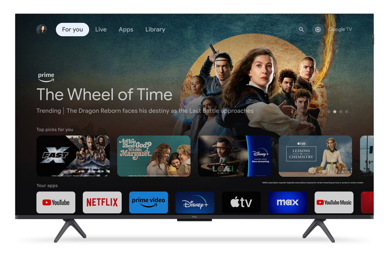TCL 50\" QLED Pro 4K UHD HDR Pro+ 60Hz Google Smart TV (50Q651G-CA)