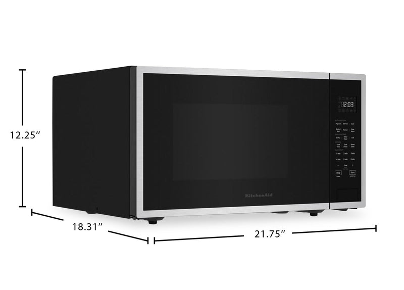 KitchenAid 1.6 Cu. Ft. Countertop Microwave with Steam Clean - Stainless Steel - YKMCS122RSS