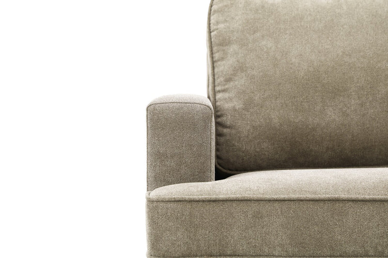 Kira 3-Piece V-Shape Fabric Sectional – Grey 