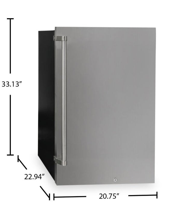 Danby 20.7\" 4.4 Cu. Ft. Outdoor Fridge - Stainless Steel - DAR044A1SSO