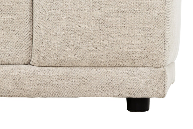 Oaklyn Modular 8-Piece Fabric Sectional with Tufted Seat Cushions – Beige