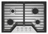 Whirlpool 30\" Gas Cooktop with EZ-2-Lift™ Hinged Cast-Iron Grates - WCGK5030PS
