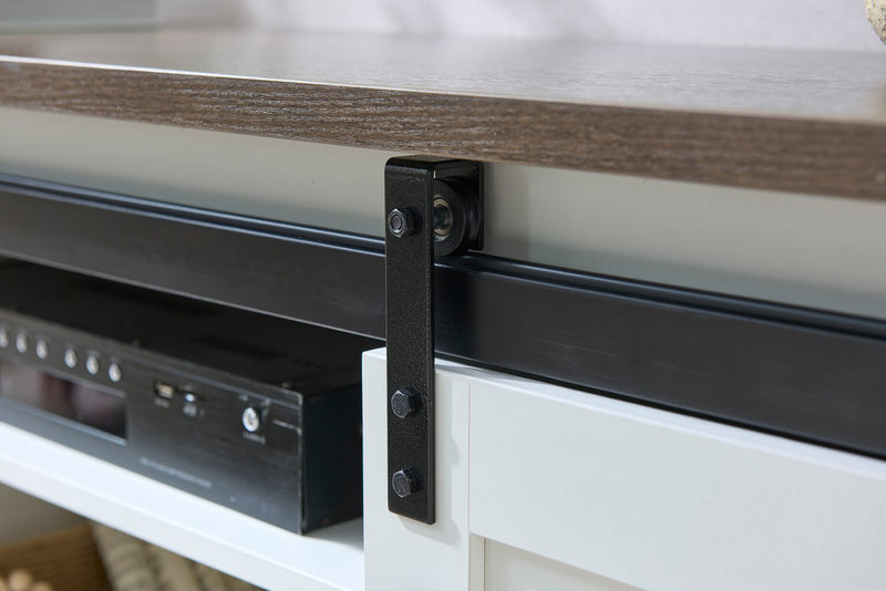 Kort & Co. Logan Traditional 60\" TV Stand with Storage – Walnut Oak