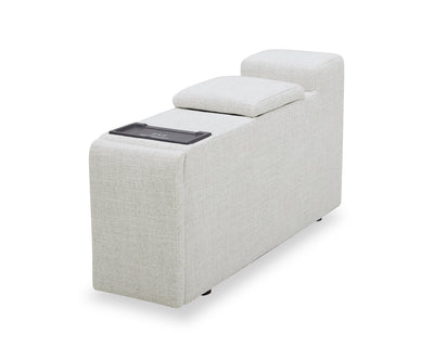 Sky Modular 13" Fabric Storage Console with USB Port - Nathan Wheat | Console de rangement modulaire Sky de 13 po en tissu avec port USB - blé Nathan