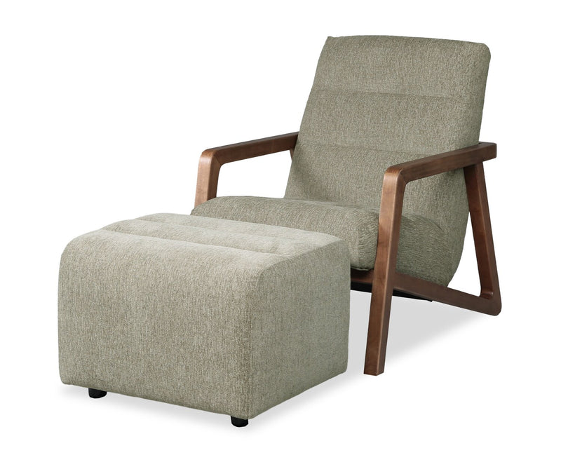 Cove 28\" Chenille Fabric Accent Chair – Olive