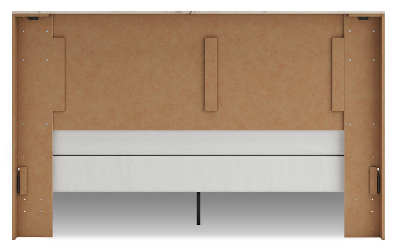 Derekson Panel Headboard, Rustic White - King Size