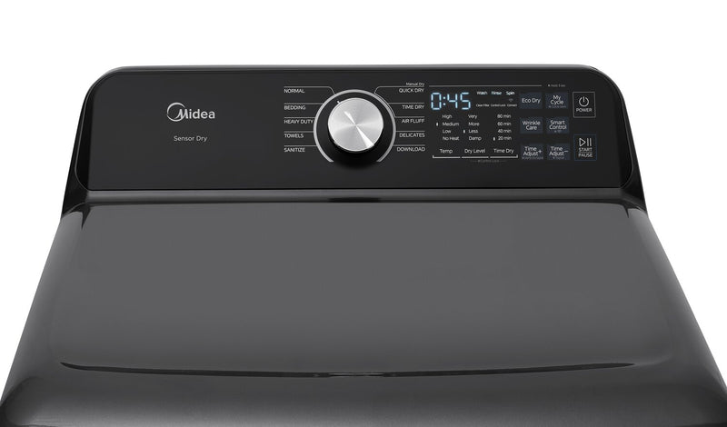 Midea 7.0 Cu. Ft. Smart Tumble Dryer – Black - MLTE52M2BGG