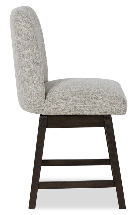 Metro Counter Height Chair with Polyester Fabric, 24\"H - Beige & Brown