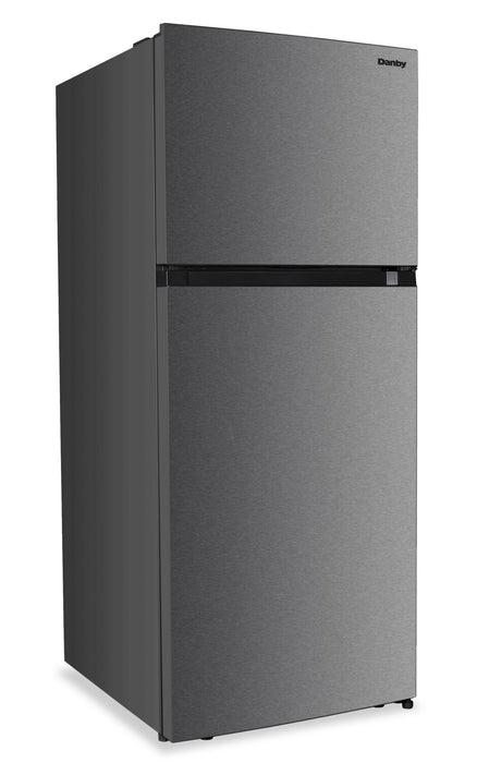 Danby 27” 18 Cu. Ft. Top Mount Refrigerator – Stainless Steel Look - DFF176B1SLDB