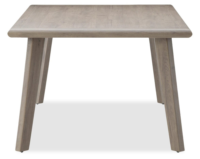 Muskoka Outdoor Patio Dining Height Table - Resin Wicker, Aluminum, UV & Weather Resistant - Beige