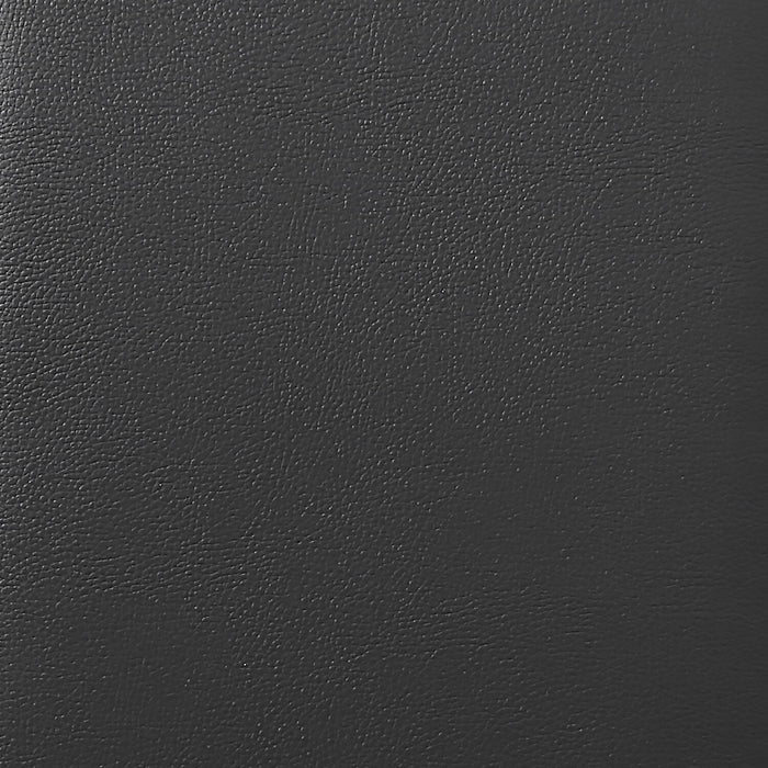 Paseo Platform Bed in Black Vegan-Leather Fabric - King Size